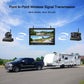 Fookoo HD 10" Magnetic Wireless Backup Camera, 10" IPS Split Screen Monitor, Rechargeable 2 Side View 1 Rear View Cameras,Low Consumption 1-Min Install No Drilling Recording for Trailer Truck DCX103