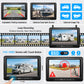 Fookoo Dual Magnetic Solar Wireless Backup Camera, 7" DVR Monitor with BSD HD 1080P Portable 2 Rear View Cameras Night Vision Waterproof for Truck Trailer Pickup RV Camper Trailer Tractor DTC702