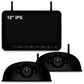 Fookoo 1080P 10" Wireless RV Backup Camera System for Furrion Pre-Wired RV Truck Trailer, 10" HD IPS Monitor & 2 Rear View Cameras, Dual Split Screen IR Night Vision Recording Waterproof - D10Y2