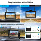Fookoo HD 1080P 7-inch Wireless Backup Camera for Furrion RV, 7" Split Screen Monitor Plug-Play Easy Setup Rear View Camera DIY Guide Lines Waterproof for Truck RV Trailer Camper Motorhome - DW70101
