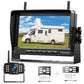 Fookoo HD 1080P 7-inch Wireless Backup Camera for Furrion RV, 7" Split Screen Monitor Plug-Play Easy Setup Rear View Camera DIY Guide Lines Waterproof for Truck RV Trailer Camper Motorhome - DW70101