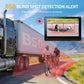 Fookoo 1080P AHD Wired Backup Camera System, 7" Touchscreen Monitor Blind Spot Detection 10G Vibration-Proof Rear Camera for Tractor Truck Excavator Caravan Skid Steer Harvester MP3 MP5 Waterproof DVR