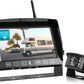 Fookoo 1080P Wireless Backup Camera System with Recording, 7" HD Split Screen Monitor with Touch Button IP69 Waterproof Rear View Camera Digital Signal Parking Lines for RV/Truck/Trailer/Van