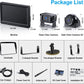 Fookoo 9" 1080P Wireless Backup Camera, Full/Dual/Quad Split Screen, IP69 Waterproof IR Lights Side&Rear Cameras, Parking Lines Assistance, Loop Recording for Heavy Vehicle Trailer RV Truck (DW903)