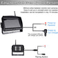 Fookoo 1080P Wireless Backup Camera System with Recording, 7" HD Split Screen Monitor with Touch Button IP69 Waterproof Rear View Camera Digital Signal Parking Lines for RV/Truck/Trailer/Van