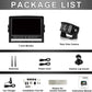 Fookoo 1080P Wireless Backup Camera System with Recording, 7" HD Split Screen Monitor with Touch Button IP69 Waterproof Rear View Camera Digital Signal Parking Lines for RV/Truck/Trailer/Van